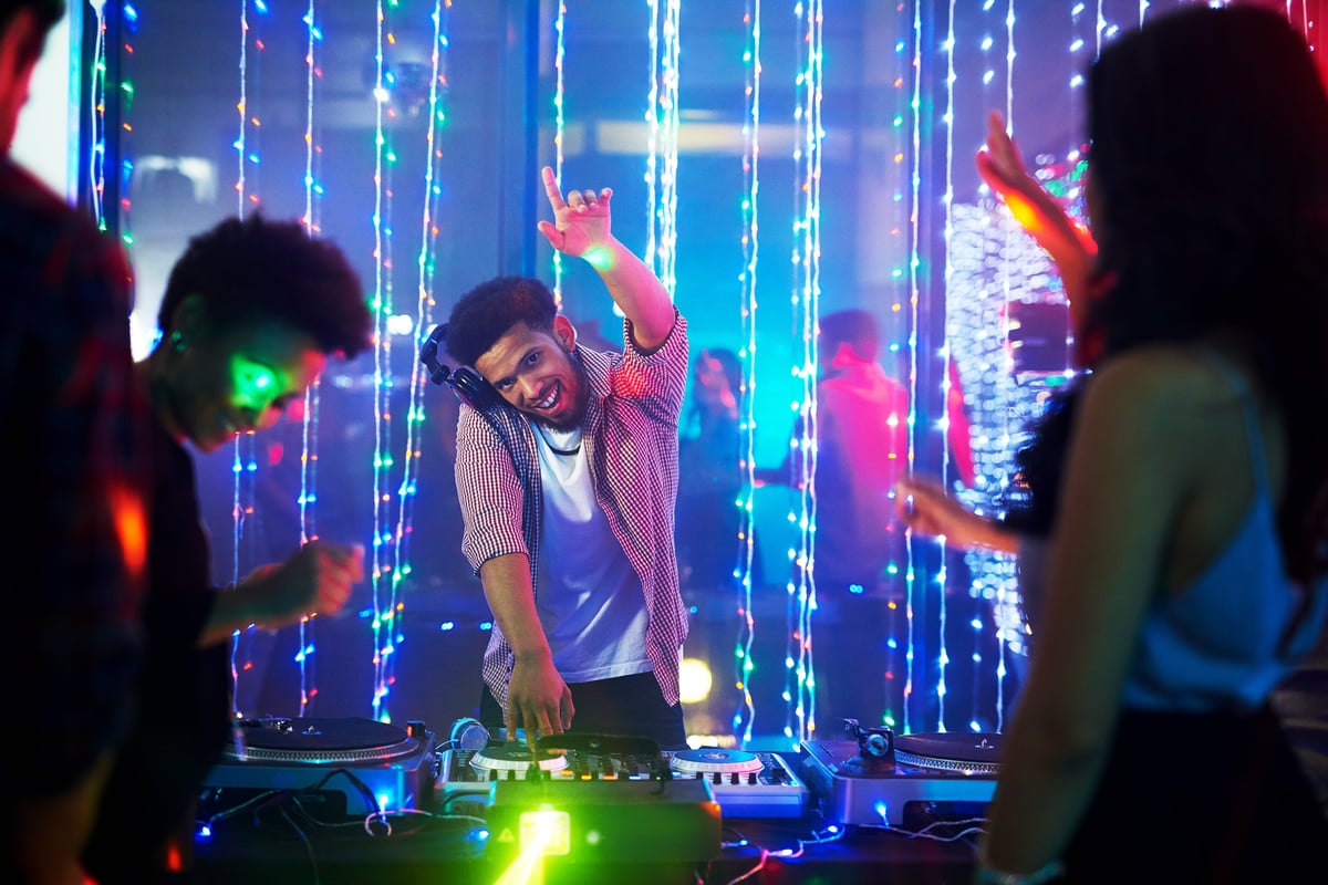 DJ performing at nightclub